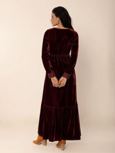 Lace Detail V-Neck Long Sleeve Dress OutfitFlow